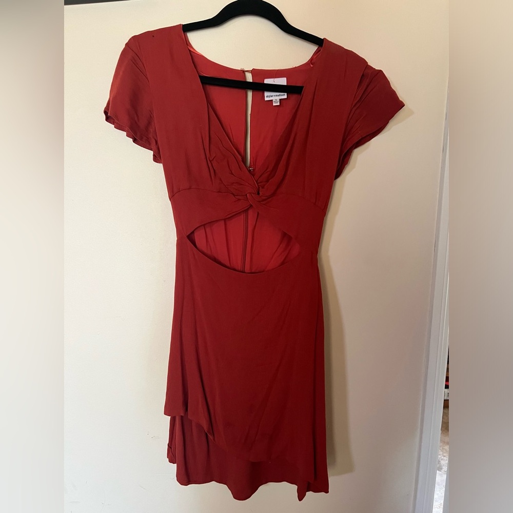 Red dress